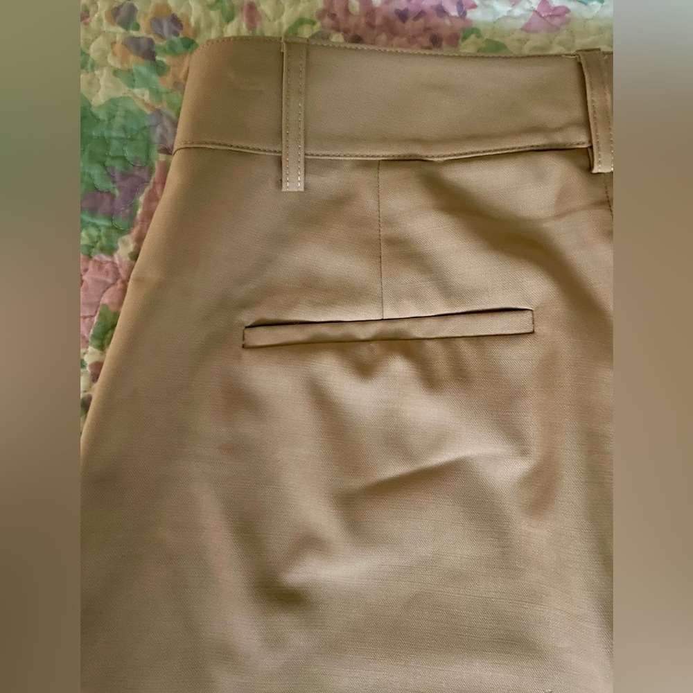 Vince Wool|Italy stretch Tan Wide-Leg cropped high waisted Pants size 8 - Picture 7 of 11